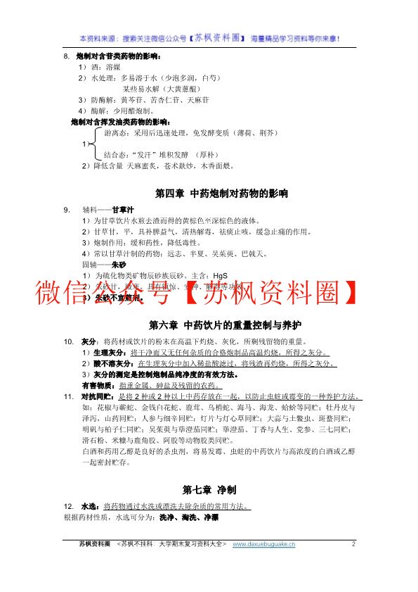 中药炮制学